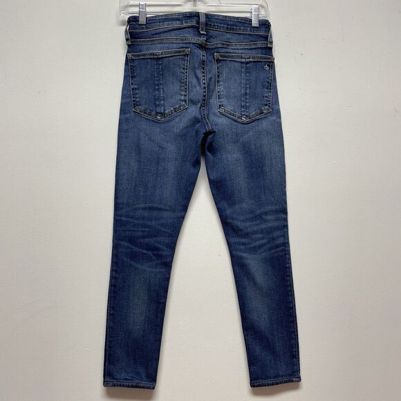 Rag & Bone Cate Mid-Rise Skinny Women's Size 26 Stretch Blue Jeans - Picture 2 of 13